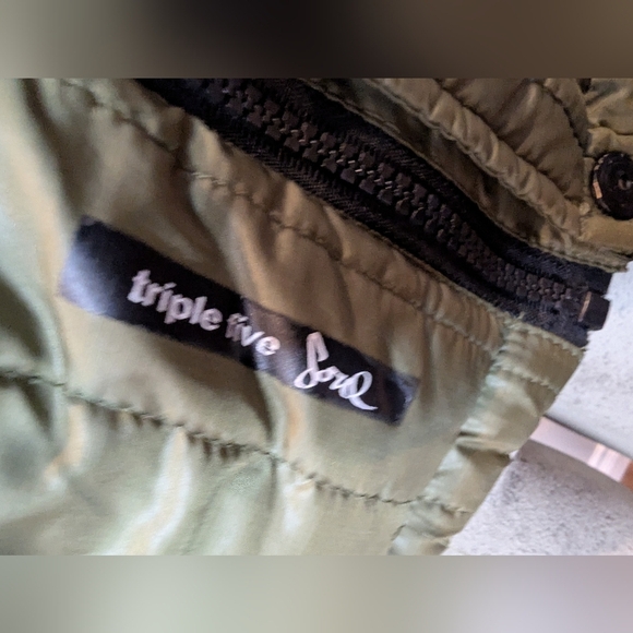 Triple 5 Soul Olive Quilted Women's Jacket Size M - Picture 6 of 16